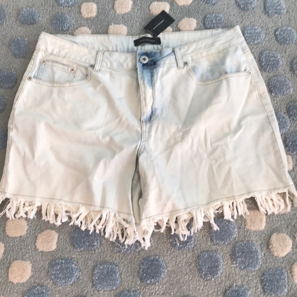 ashley stewart denim shorts